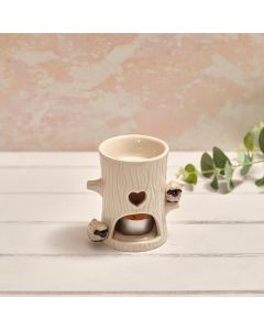 TINY WORLD BOXED BLACK FACE SHEEP TREE SHAPED CERAMIC WAX MELT BURNER