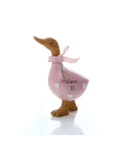 WELSH CARU TI RESIN STANDING DUCK ORNAMENT