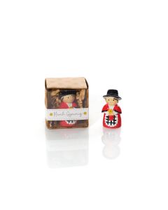 WELSH TINY WORLD HANDCRAFTED TRADITIONAL WELSH LADY KEEPSAKE POLYRESIN ORNAMENT WITH BOX **