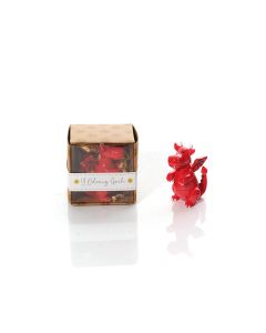 WELSH TINY WORLD HANDCRAFTED RED DRAGON KEEPSAKE POLYRESIN ORNAMENT WITH BOX **