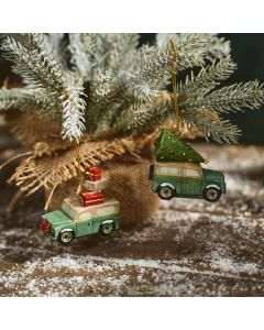 LANDY RESIN HANGER WITH PRESENTS AND TREE 2 ASSTD