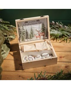 EVERGREEN SENTIMENT ROUND MARBLE PEBBLE 8 ASST WITH COTTON POUCH AND DISPLAY BOX 48