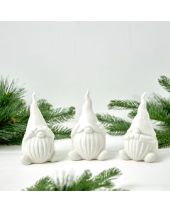 GONK SEE/HEAR/SPEAK WHITE CERAMIC++++