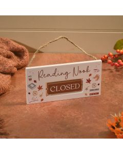 COSY CHAPTERS READING NOOK WOOD SPIN PLAQUE