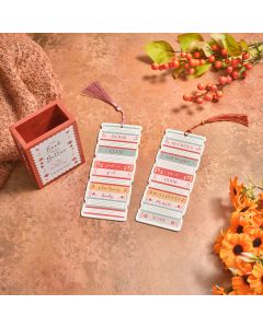 COSY CHAPTER WOOD BOOKMARK 2 ASSTD WITH POT OF 36