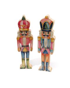 FAIRYTALE NUTCKRACKER MANGO WOOD STANDING ORNAMENT 2 ASSTD