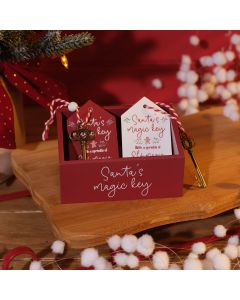 ELF CREW SANTA'S MAGIC KEY TAG 2 ASST TRAY 48