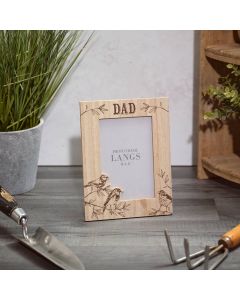 FEATHERED FELLAS WOOD DAD BIRD PHOTO FRAME