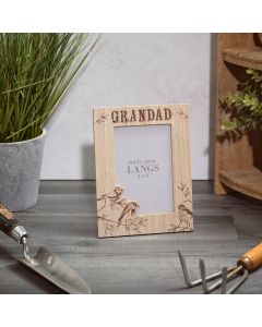 FEATHERED FELLAS WOOD GRANDAD BIRD PHOTO FRAME