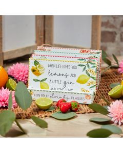 FRUIT PUNCH RECTANGULAR PLAQUE 4 ASSTD 24/STAND WOODEN+