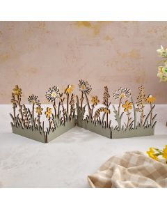 FLORAL SERENADE LIGHTWEIGHT WOOD CUTWORK FOLDING FLOWER BLOCK