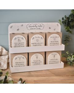 GRACEFULLY GIFTED 6 ASSTD WOOD WITH RESIN SENTIMENT ARCH PLAQUE 6 ASSTD WITH STAND 36