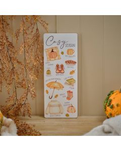 HARVEST PUMPKIN COSY SEASON PUMPKIN PLAQUE