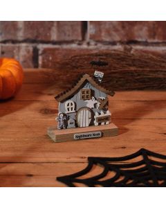 SPOOKTACULAR NIGHTMARE NOOK WOOD HOUSE BLOCK ORNAMENT