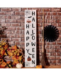 SPOOKTACULAR WOOD HAPPY HALLOWEEN PORCH SIGN