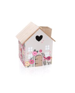 LUXE FLORAL WOOD TISSUE HOUSE BOX
