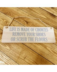 REMOVE YOUR SHOES PLAQUE++
