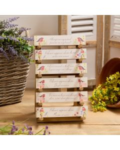 ROBIN FLORAL WITH PLANT POT TABLETOP BLOCK 6 ASSTD 36 WITH STAND