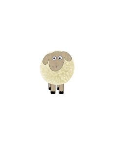 SHEEP MDF STANDING POM POM WITH DISPLAY OF 48