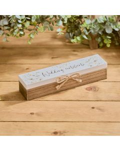 WEDDING CERTIFICATE WOOD BOX