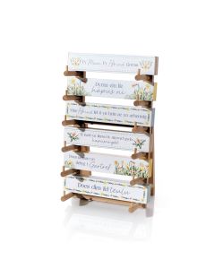 WELSH DAFFODIL WOOD TABLETOP BLOCK 6 ASST STAND 36